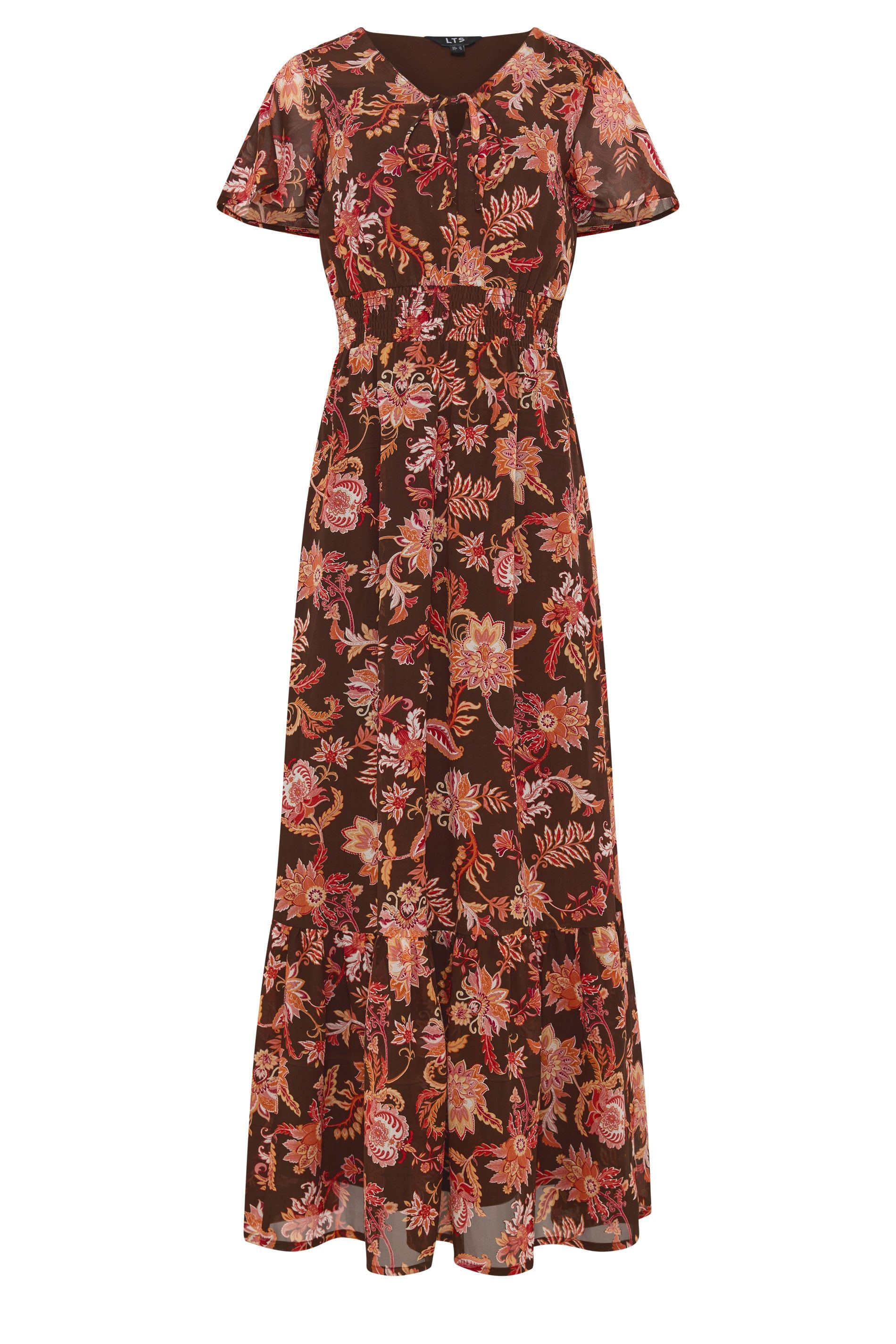 Long Tall Sally Tall Floral Shirred Waist Maxi Dress