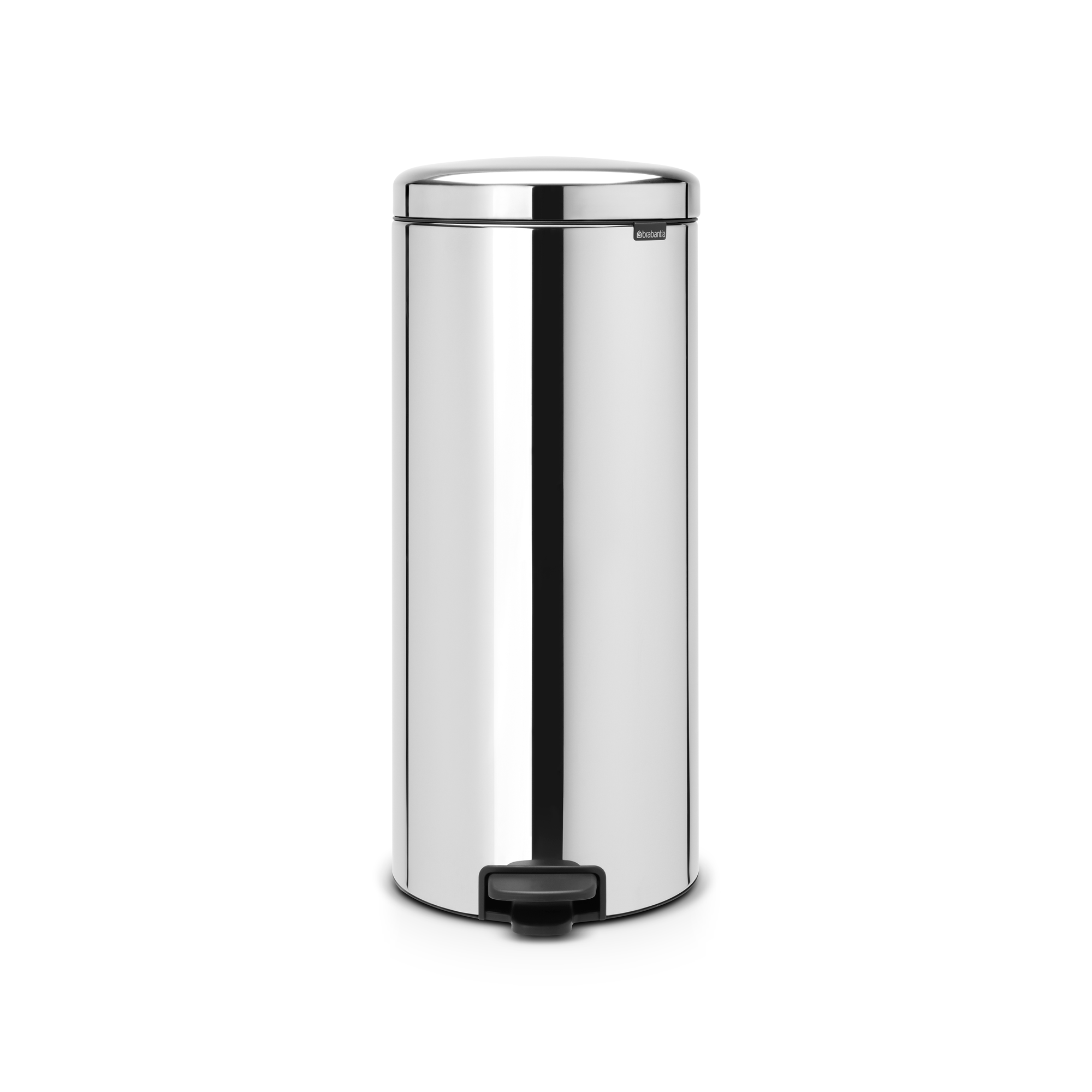 Brabantia NewIcon Pedaalemmer, 30 liter, metalen binnenemmer - Brilliant Steel