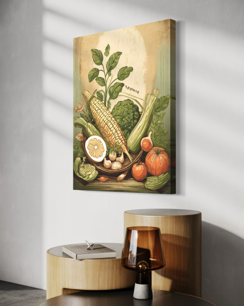 Feeby Obraz na płótnie, Warzywa w kuchni, jedzenie, natura 40x60