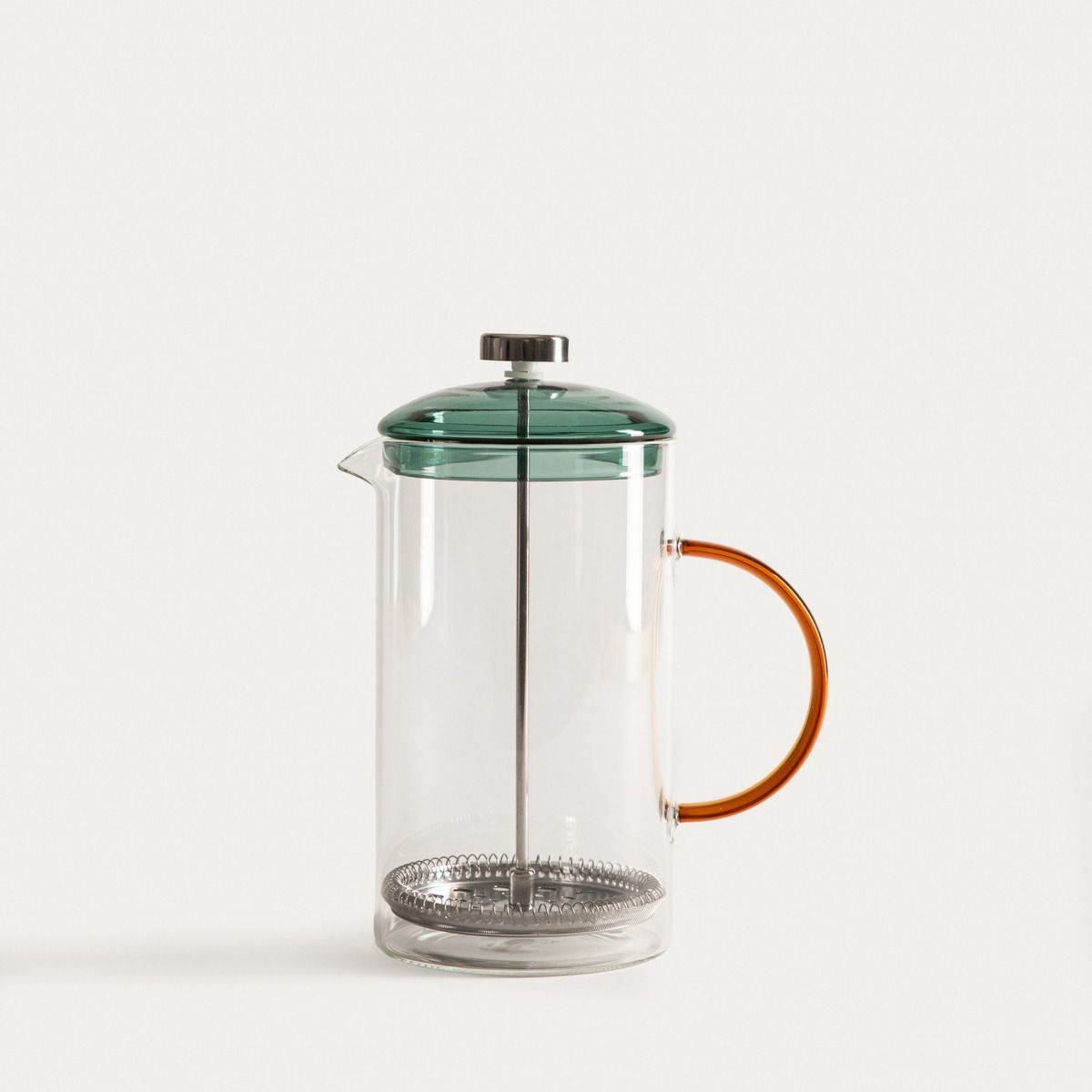 Zaparzacz LUMO szklany z kolorowymi elementami 1 l