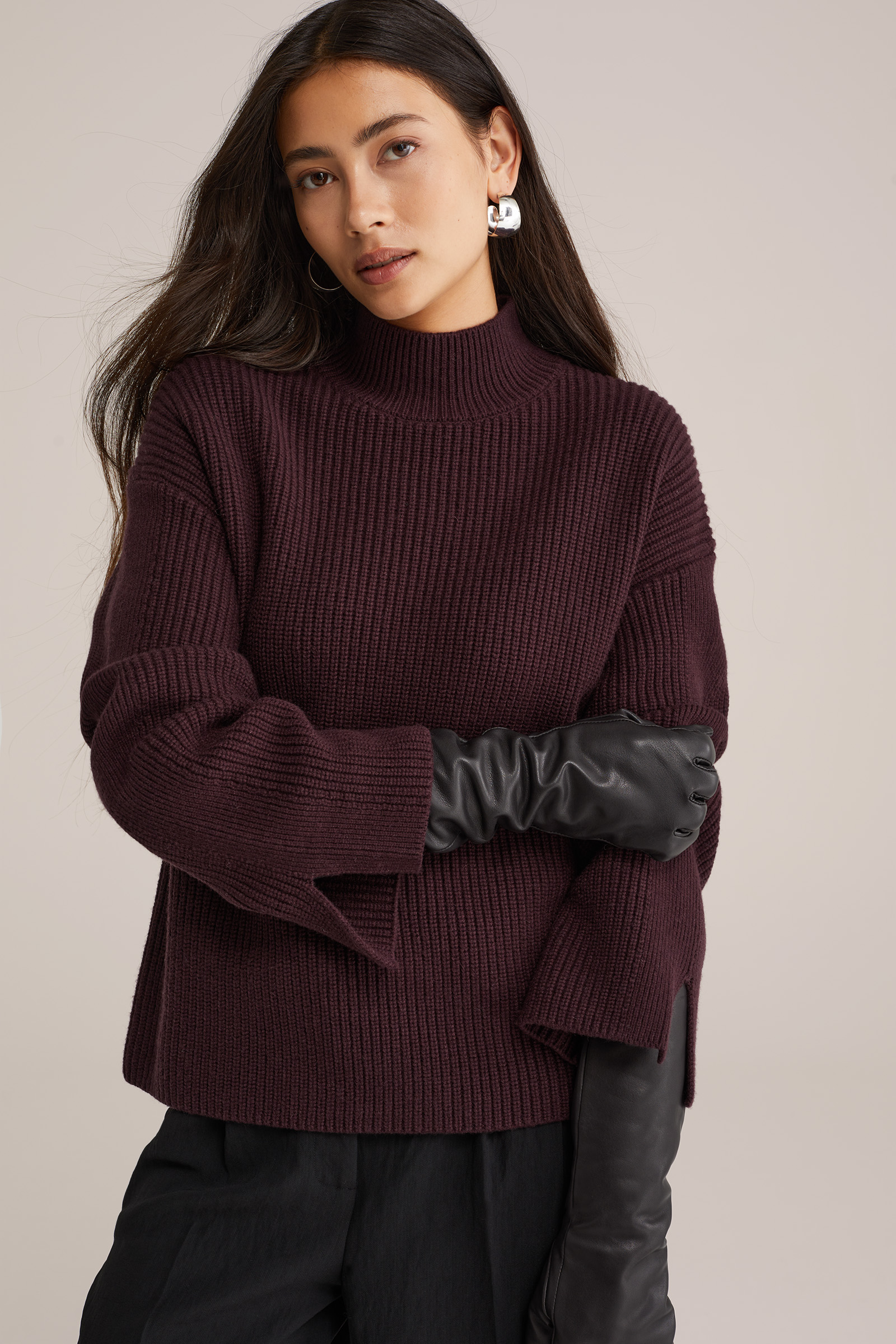 Dames leren handschoenen