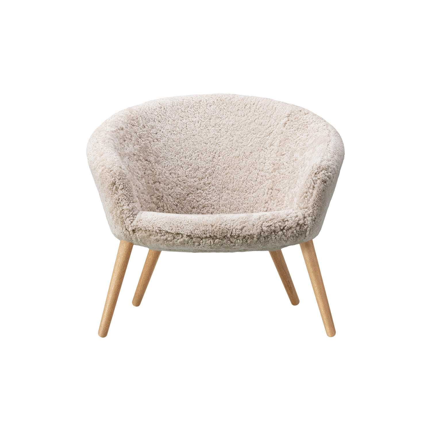 Ditzel loungestol, hvid/olieret eg