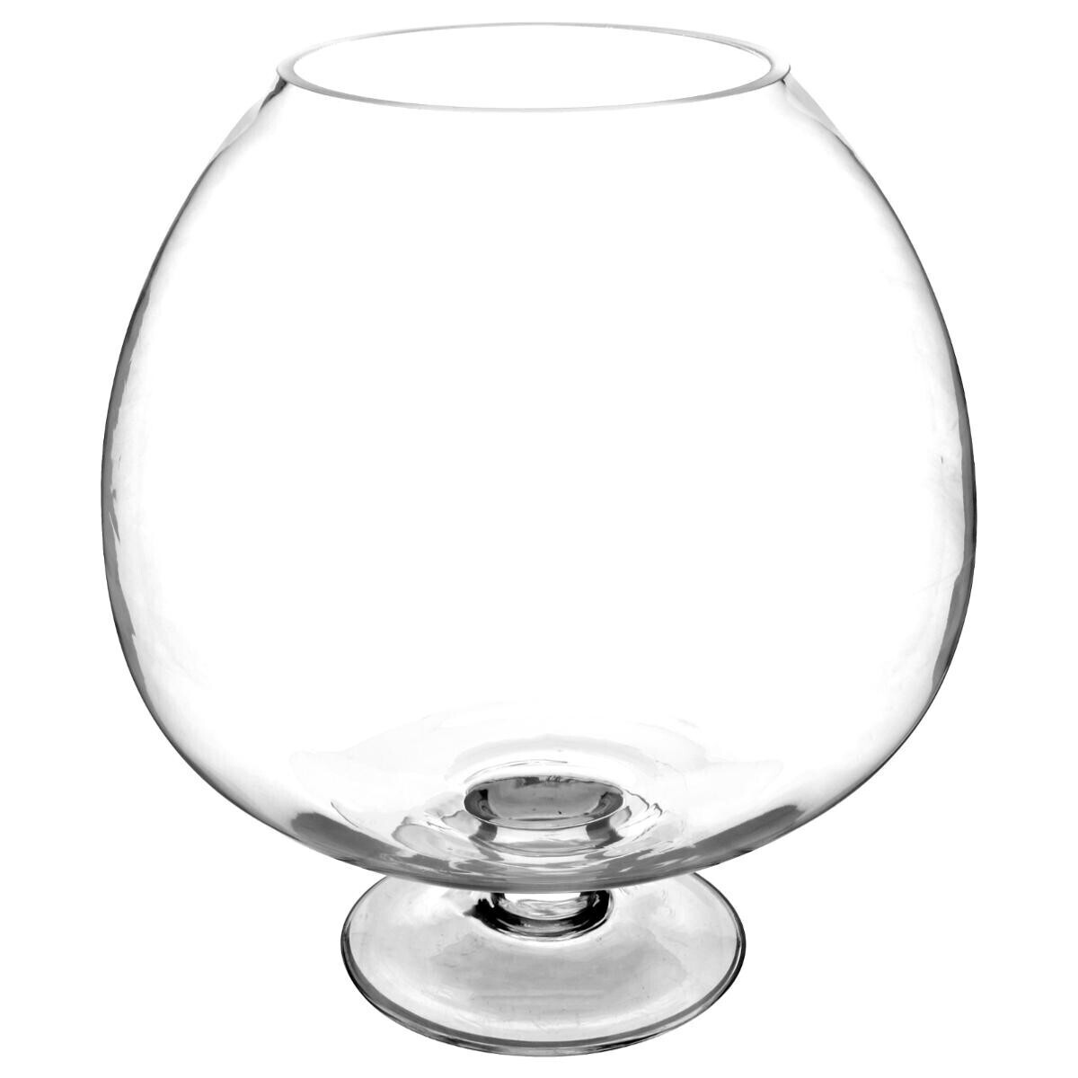 Bowl cup on stand Glass, H.32 cm