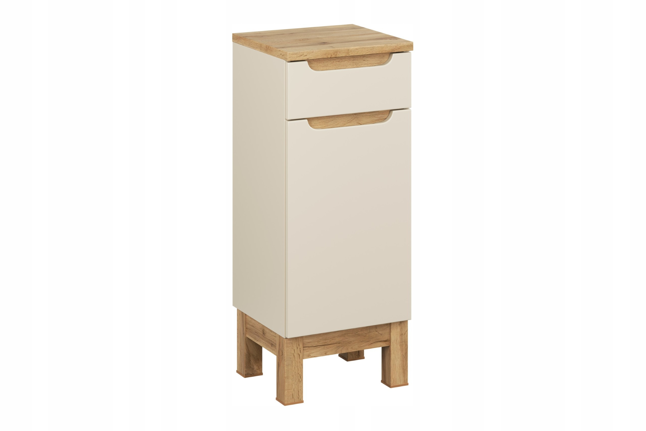 Szafka dolna BALI 35 cm kaszmir 1 drzwi 1 szuflada MDF laminowana