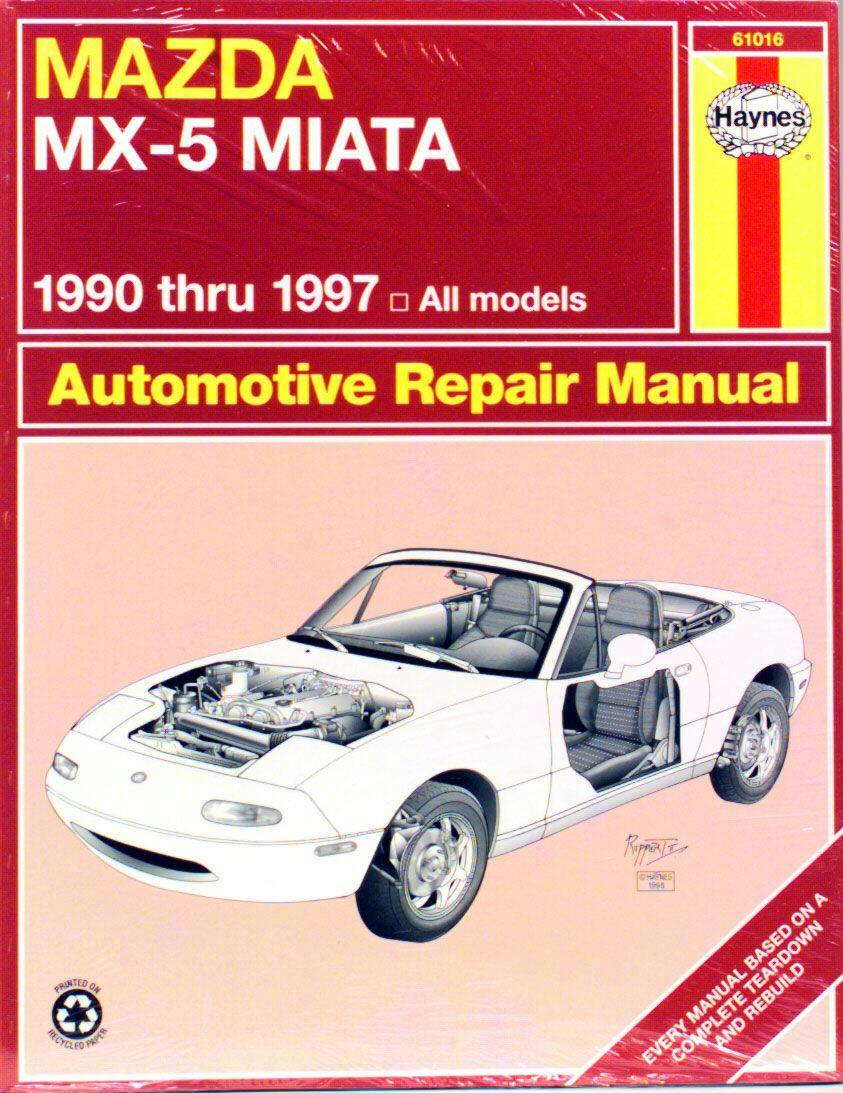 Mazda MX-5 Miata 1990 thru 1997 Haynes Repair Manual, 61016