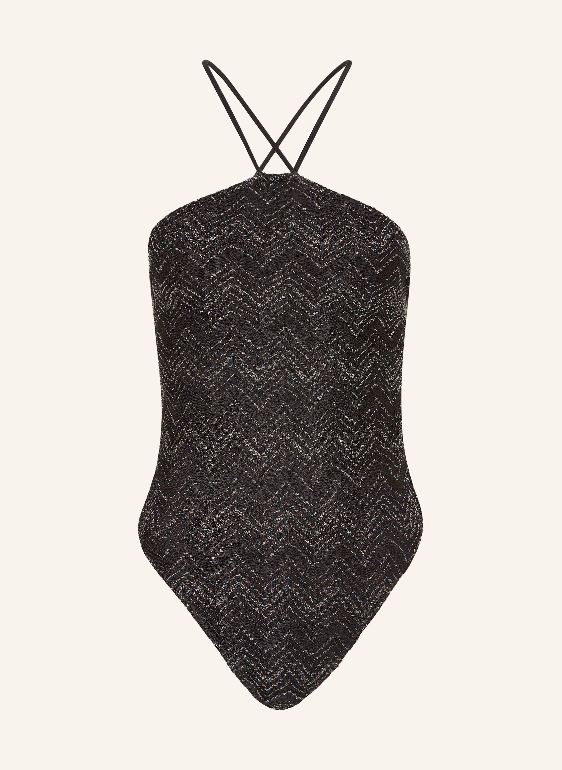 MISSONI Neckholder-Badeanzug mit Glitzergarn