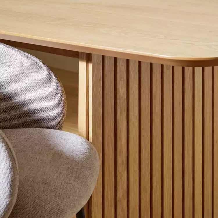 Habitat Crishel Oak Dining Table And 6 Natural Chairs