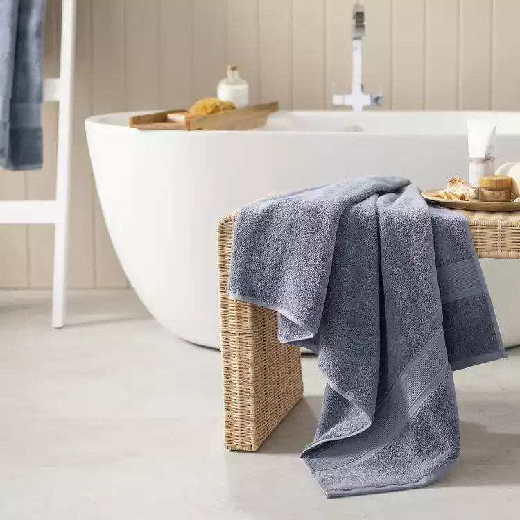 Habitat Supersoft Bath Towel - Rustic Blue