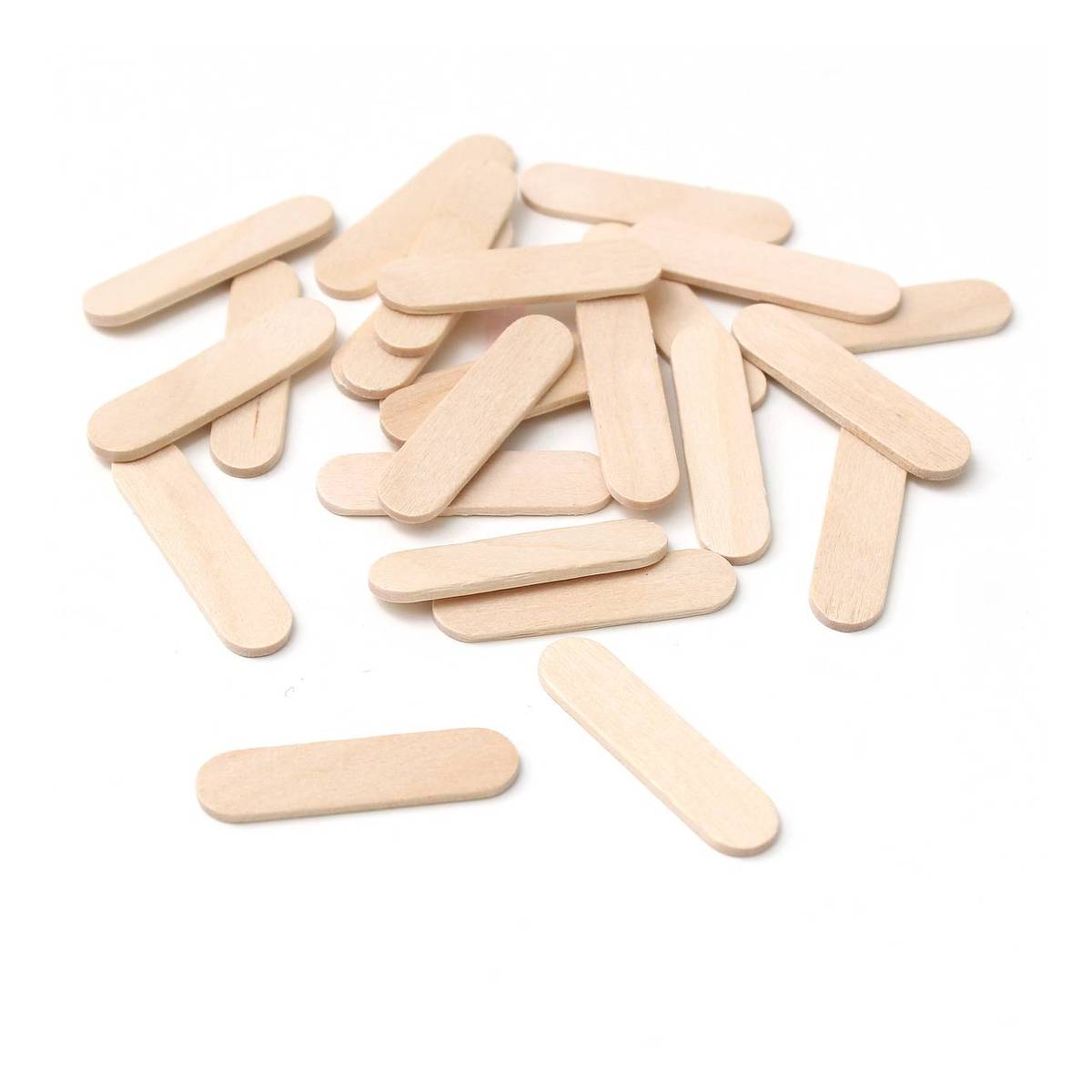 Mini Wooden Lolly Sticks 50 Pack