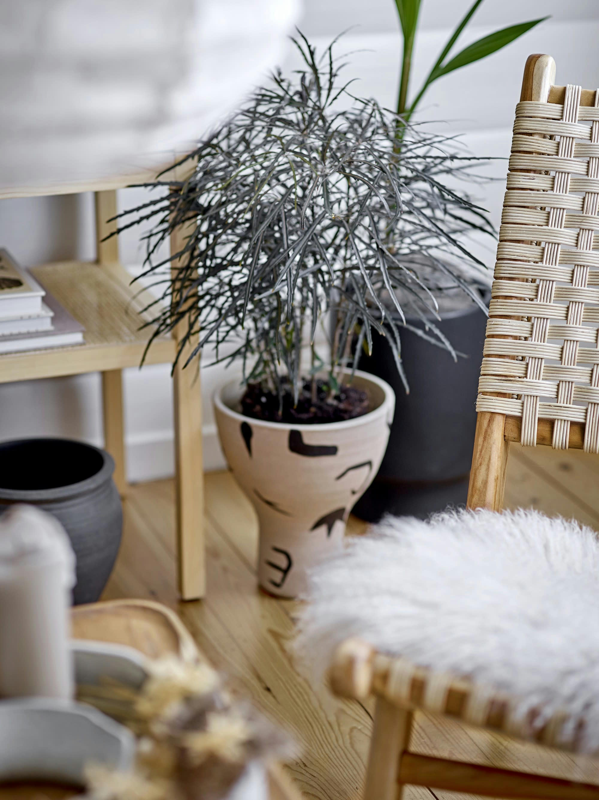 NANS - Vase à décorer en terre cuite beige H27cm