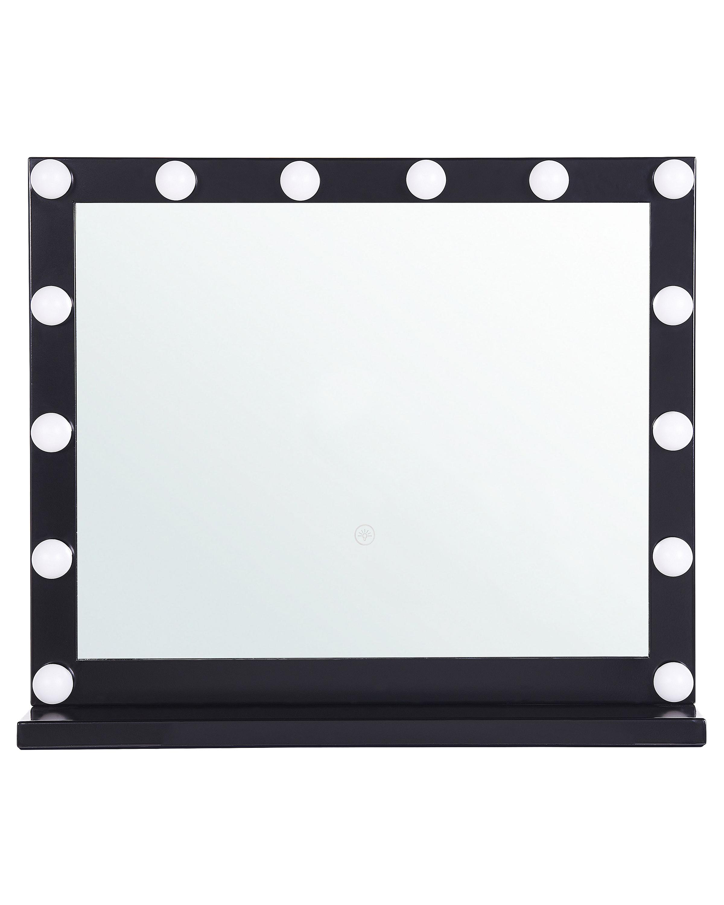 Dressing Table Mirror LED BEAUVOIR Black