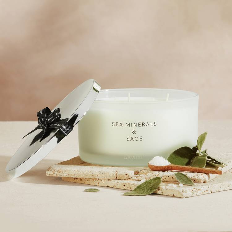 Habitat XL Candle with Lid - Sea Minerals & Sage