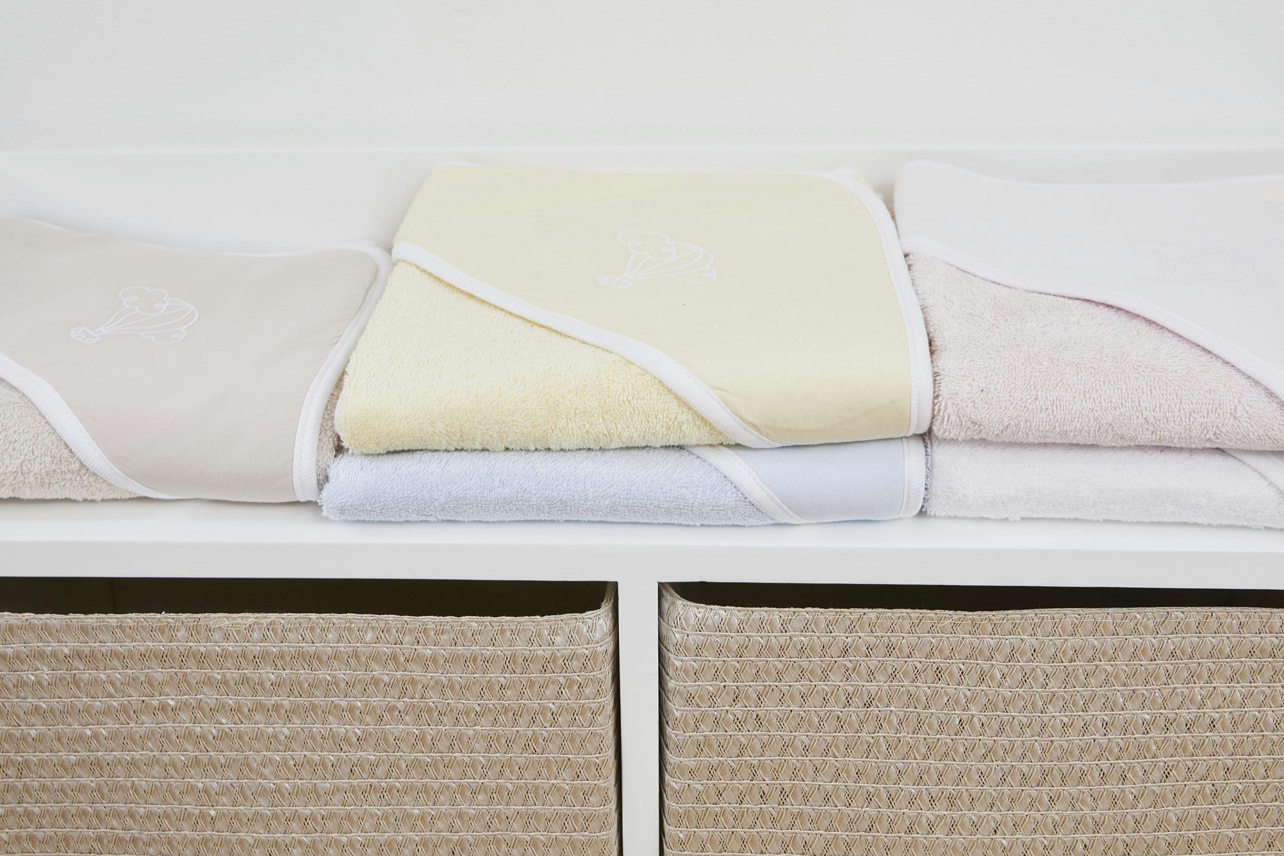 - Cape de Bain Bébé 100% Coton Bio Couleur Nuage