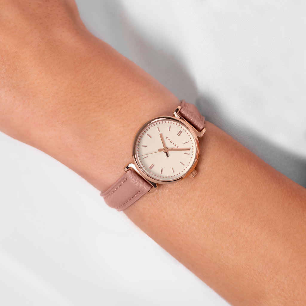 The Abbey - Mini T-Bar Leather Strap Watch