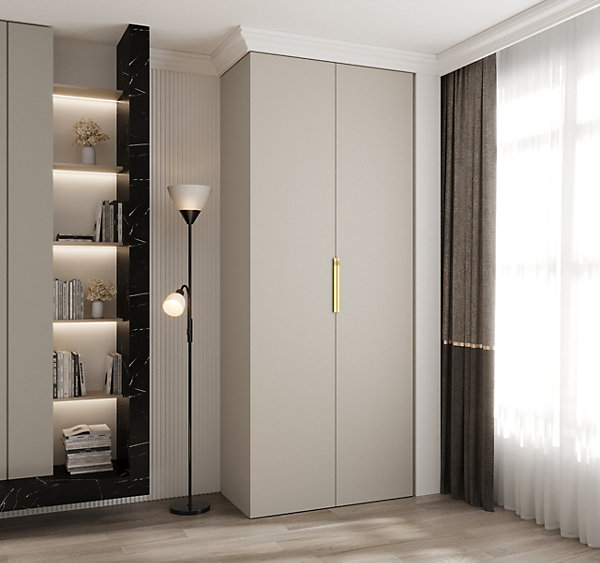 Armoire Como 4 a portes battantes H. 245 x L. 100 x P. 40, 2 portes