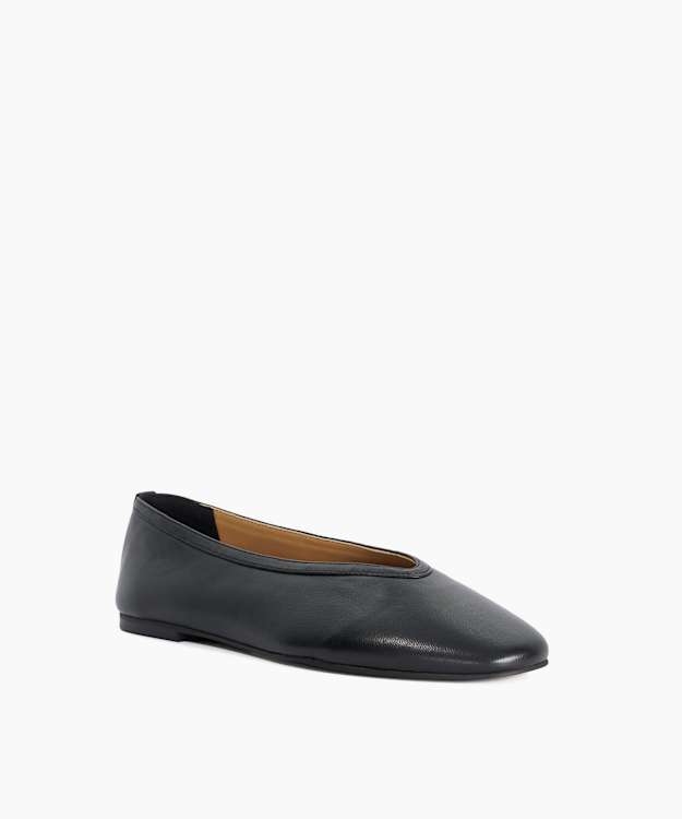 Hetta Black - Leather Ballet Flats