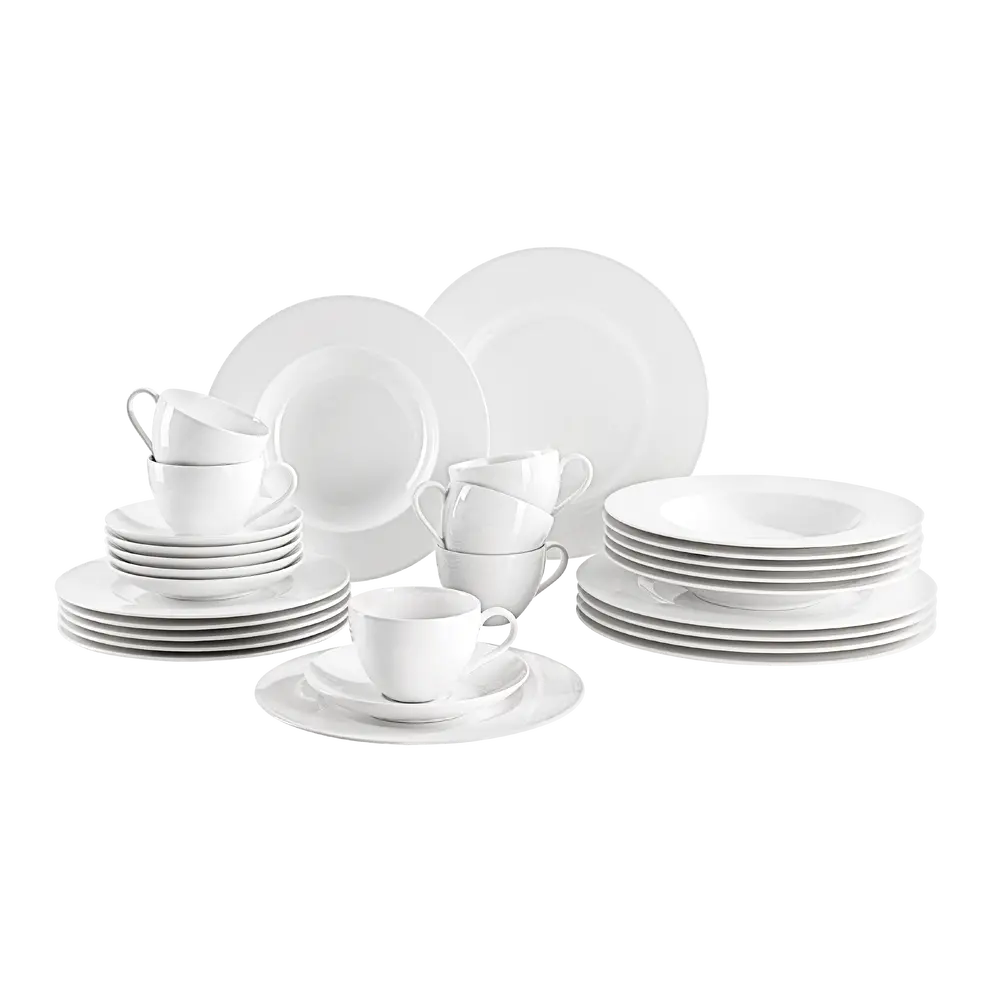 Geschirrset Basic White