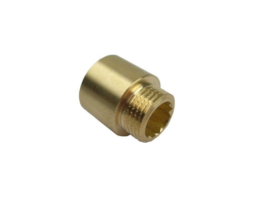 FORLENGERRØR MESSING 1/2" 20 MM
