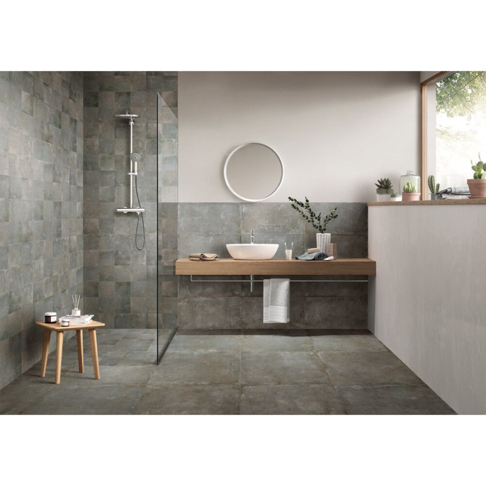 FLIS SKANDERNA 15X15CM 1.0M² BØRSTET NIKKEL