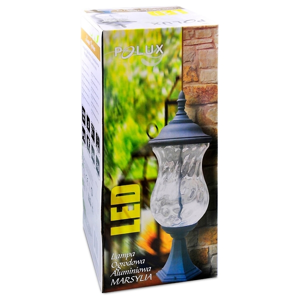 Lampa ogrodowa stojąca Marsylia LED aluminiowa czarna