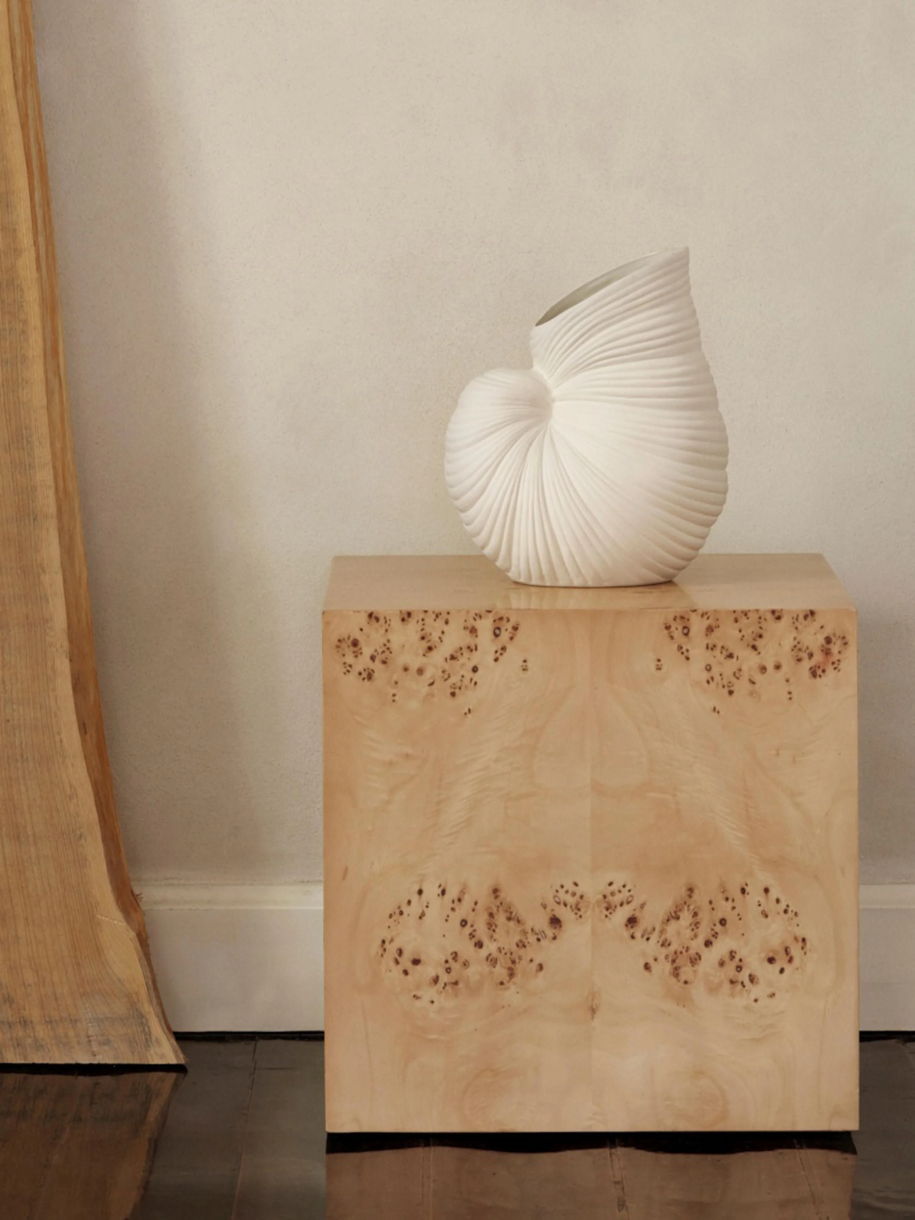 Vase Shell in Muschel-Form, H 27 cm