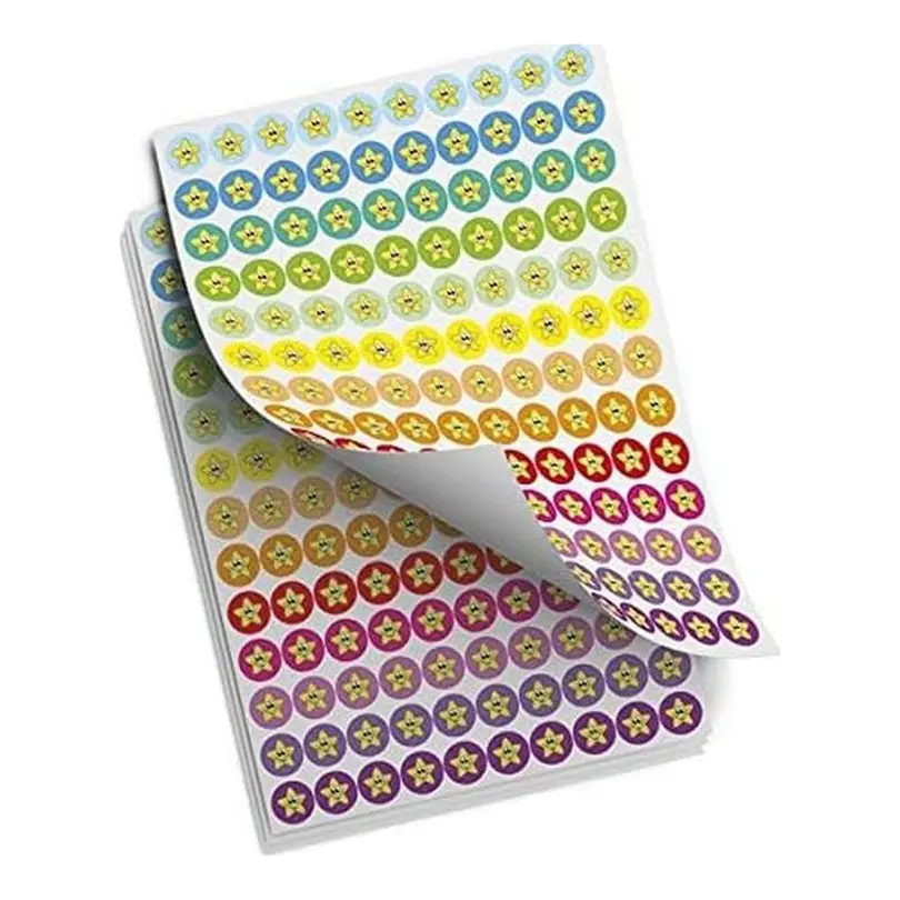 Sticker 500er-Set Sternchen bunt