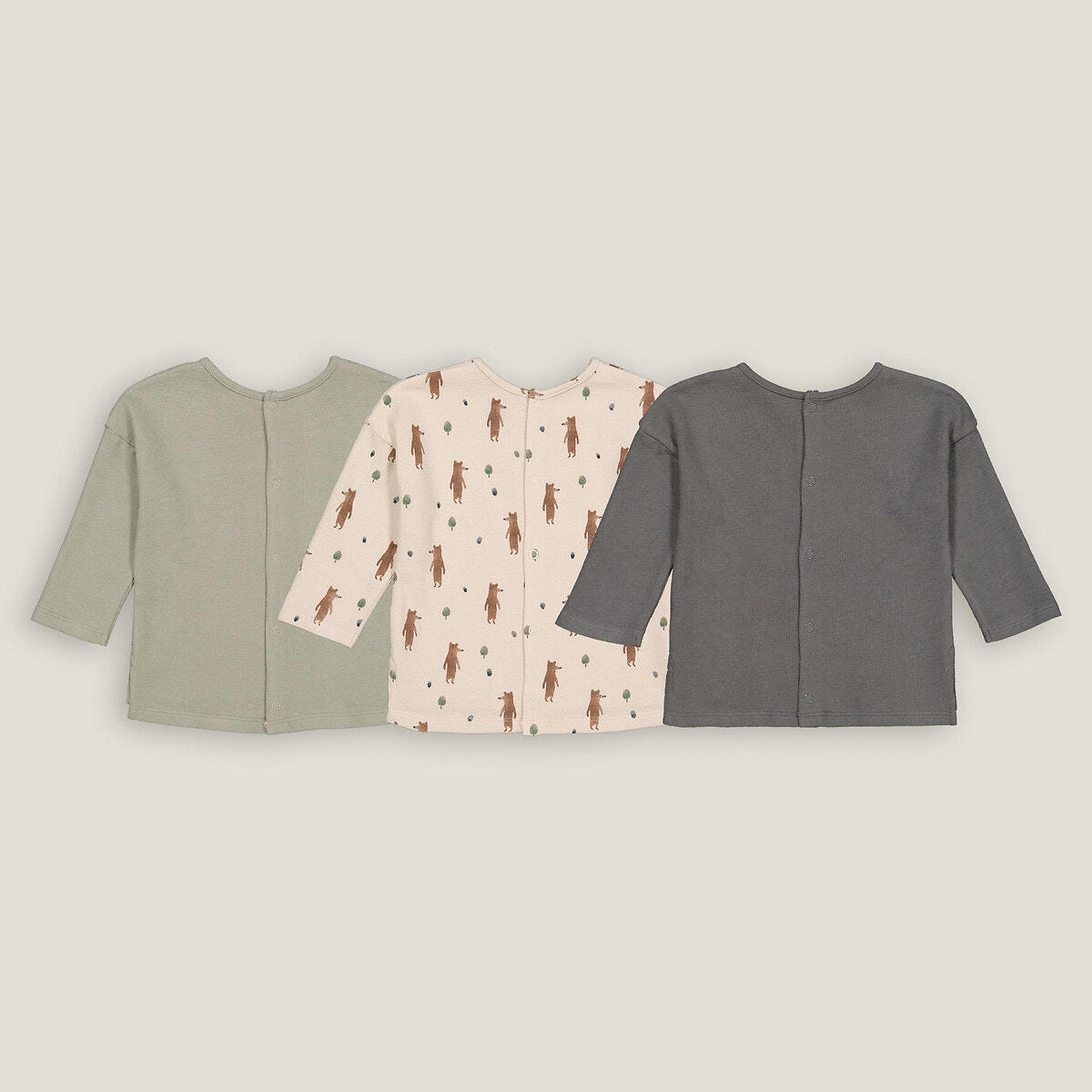 Lot de 3 T-shirts manches longues