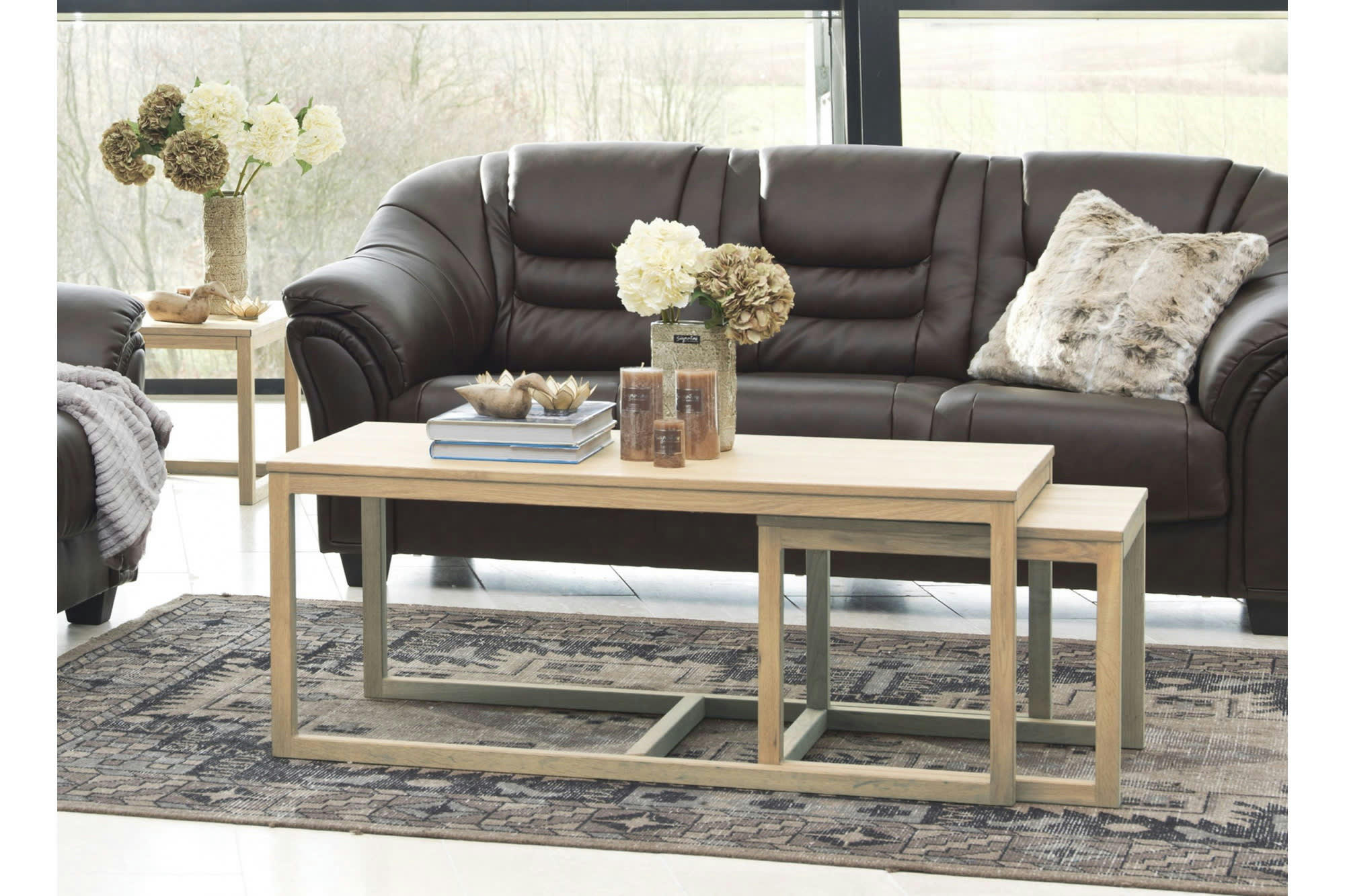 CORNER - Table basse en chêne