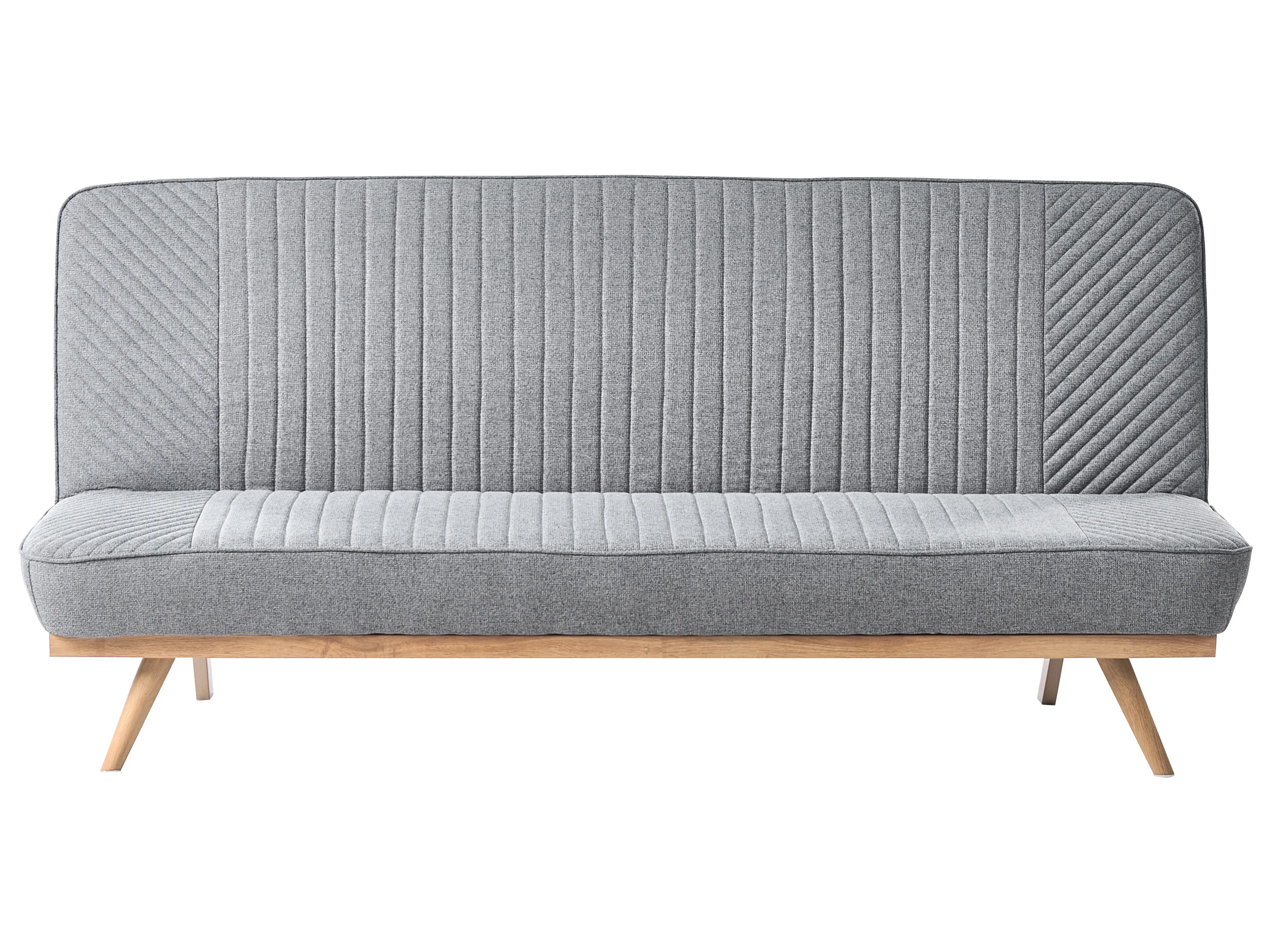 Sofa Bed 2 Seater KALFAFEL Fabric Grey