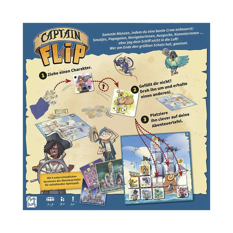 Familienspiel Captain Flip