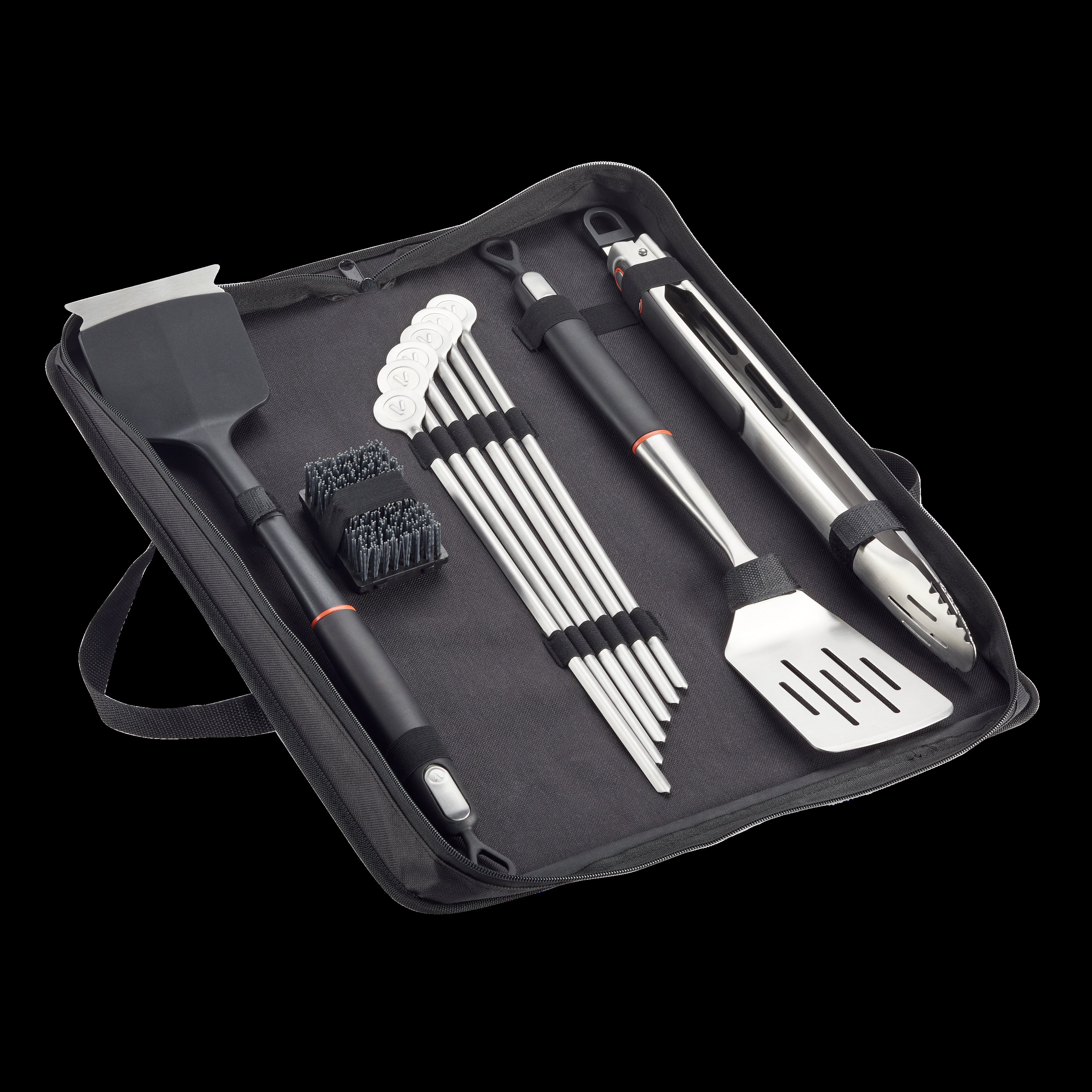 Vida by PADERNO Stainless Steel Outdoor BBQ Grill/Griddle Accessories Tools Set, 10-pc