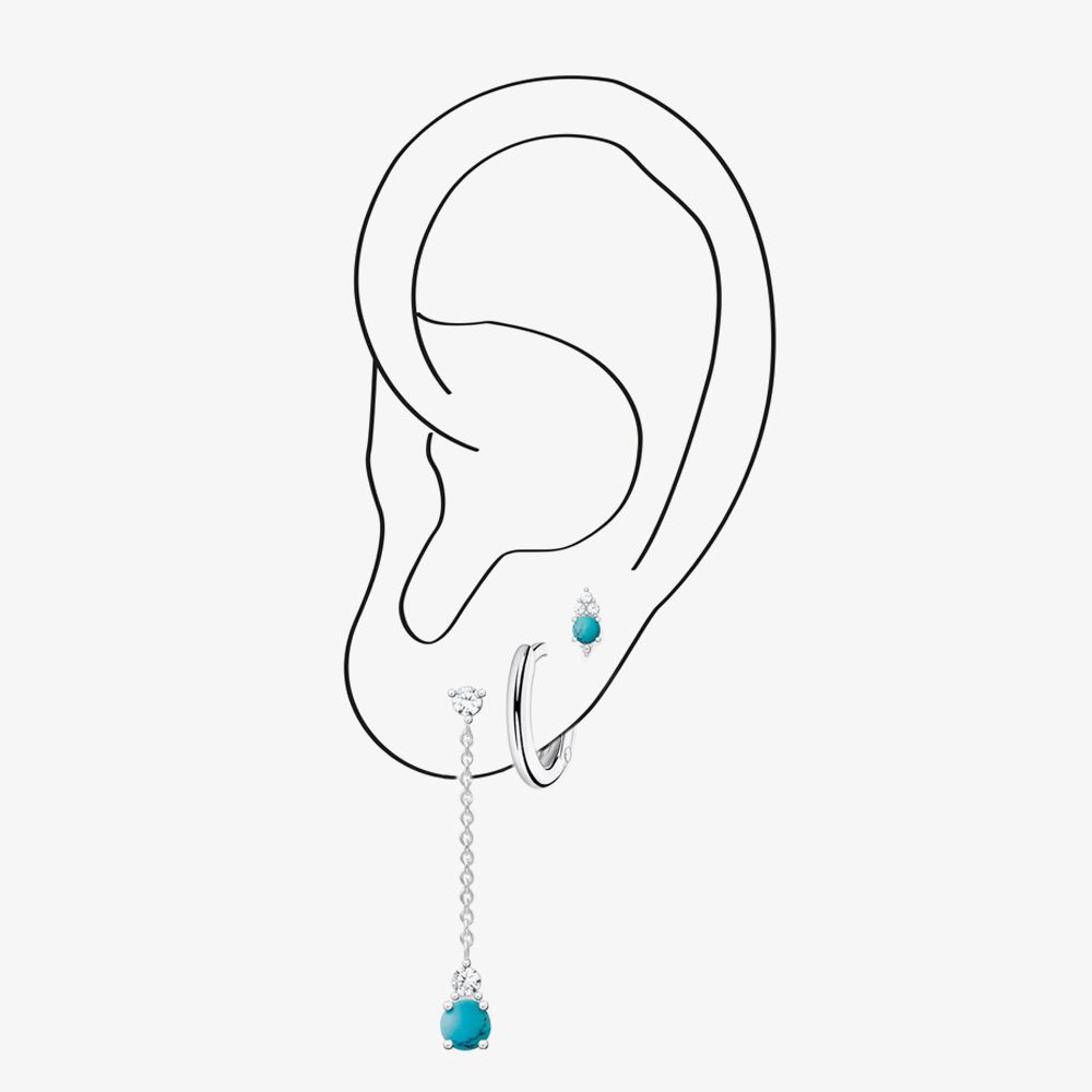 THOMAS SABO Silver 15mm Single Hoop Earring CR661-001-21