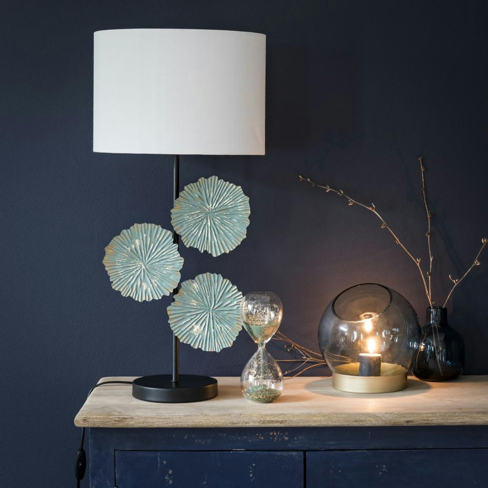 - Sablier vert et doré en verre