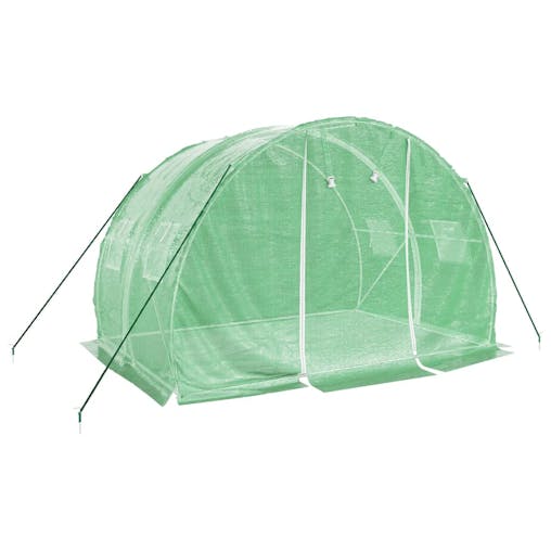 NNEVL Greenhouse with Steel Frame Green 6 m&sup2; 3x2x2 m