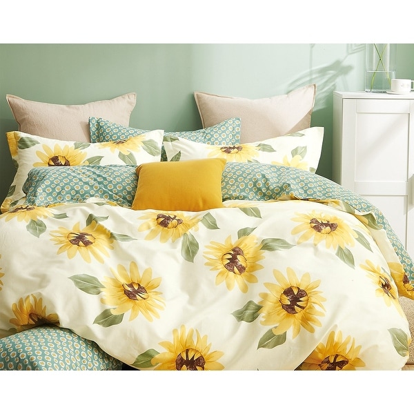 Mia Sunflower 100% Cotton Comforter Set