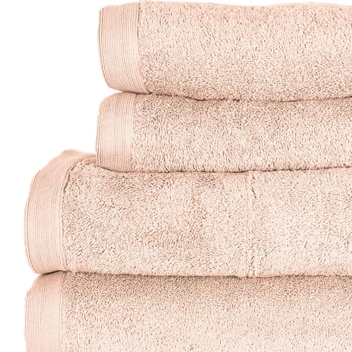 STUDIO - Ensemble de bain 4 pièces en coton Poudre