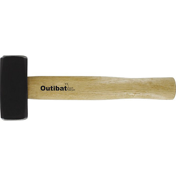 Massette carrée - Outibat - Manche bois - 1 kg
