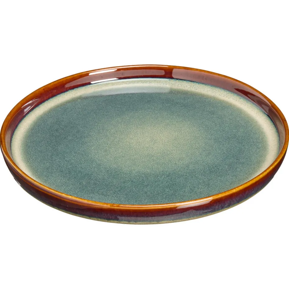 Kwantum Kerstservies | Borden | Ontbijtbord Ava Blauw – ⌀22cm