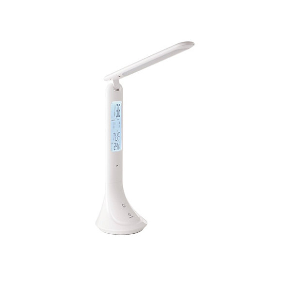 Lampe de bureau à LED tactile et flexible - blanche H.42 cm - 3.2W, Eglo Coluccia