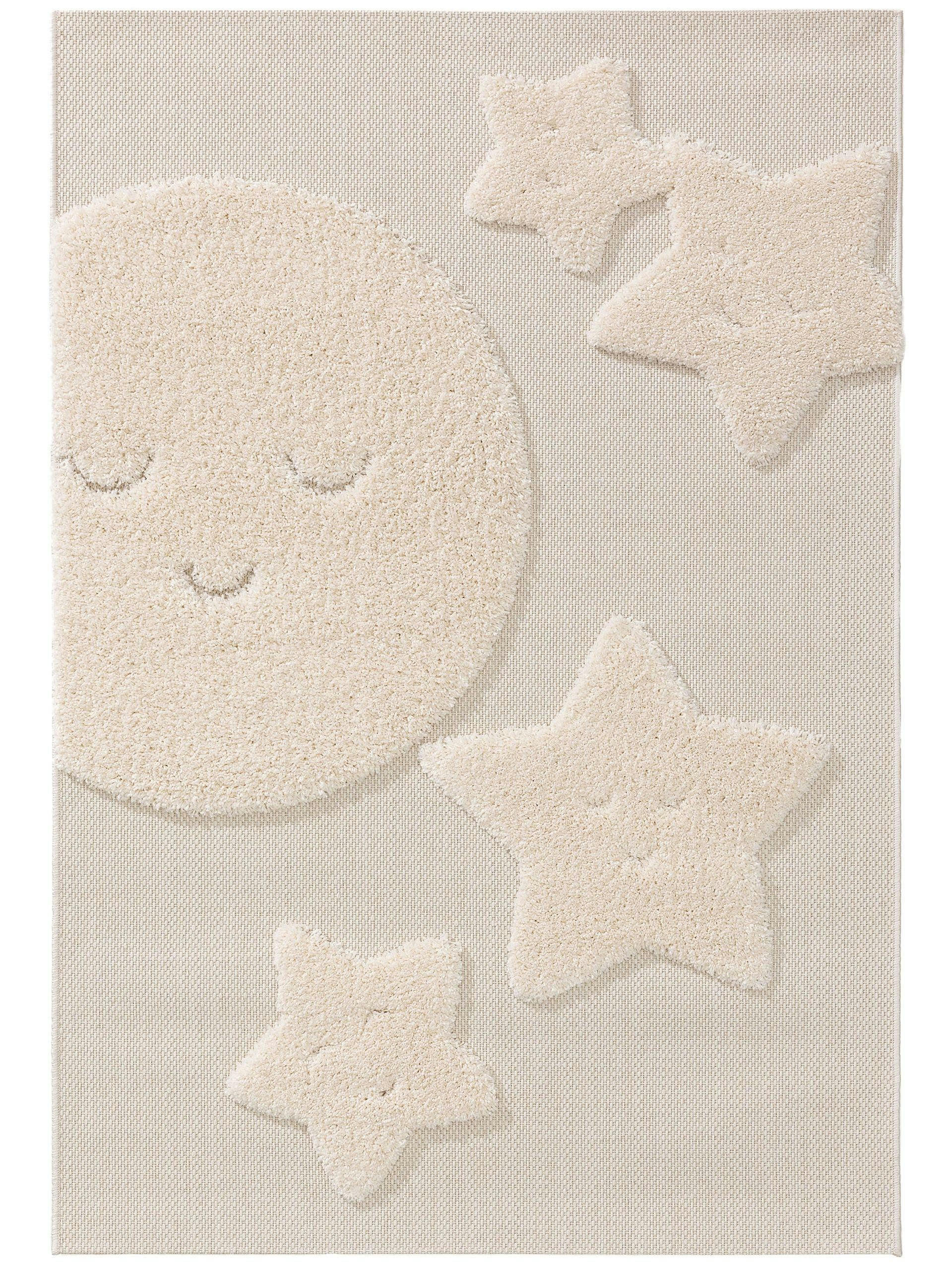 CARLO - Tapis enfant crème 160x230