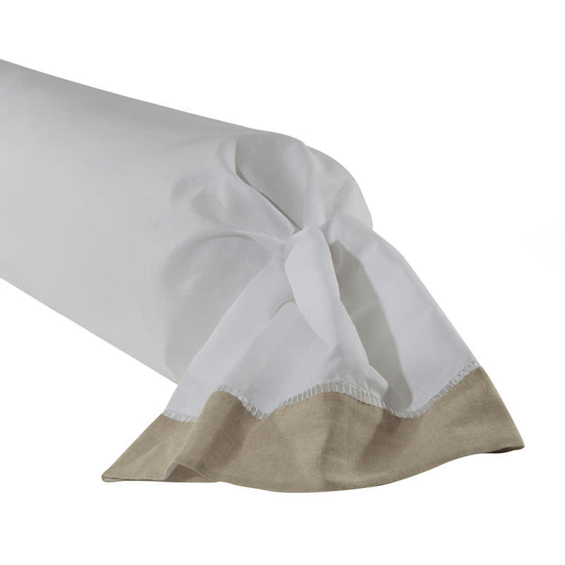 PARIS - Taie de traversin en lin naturel 43x190