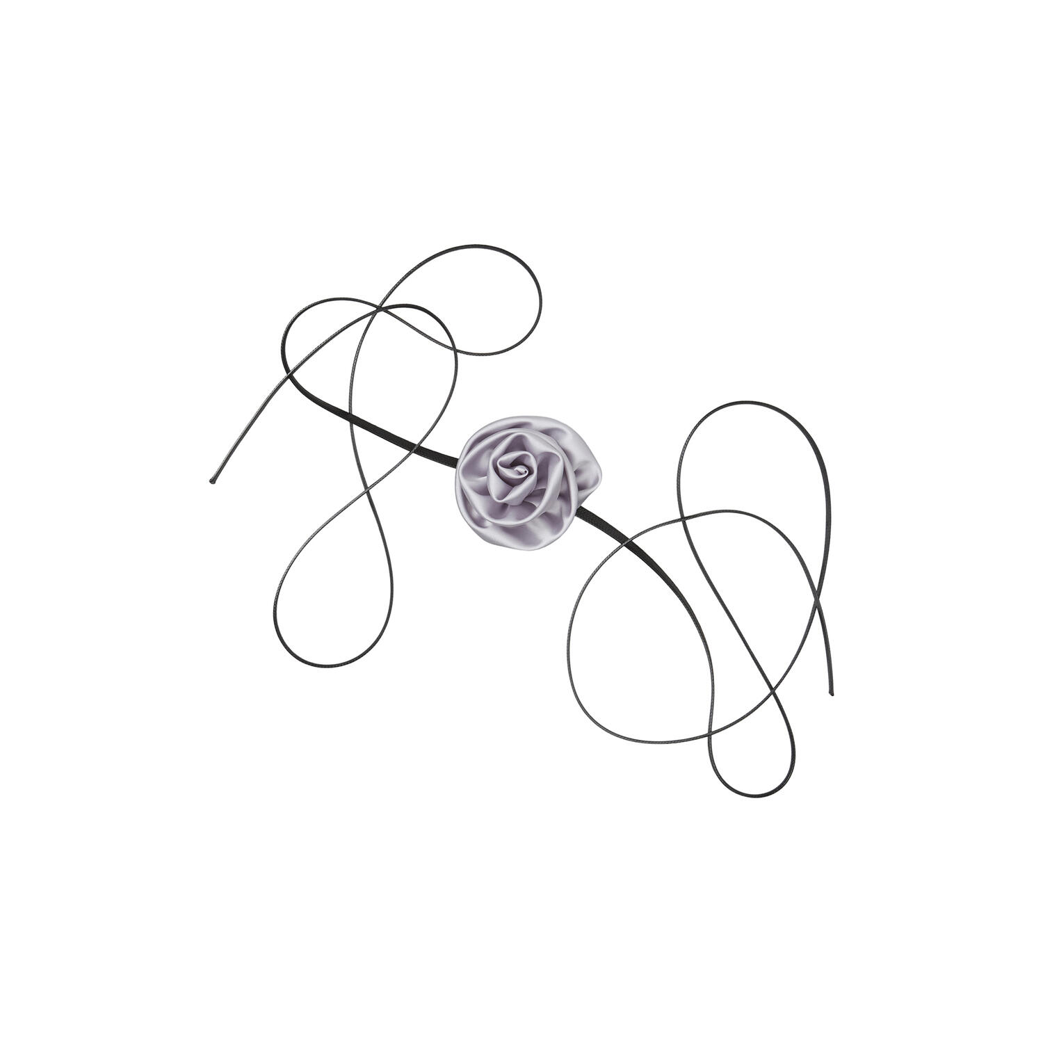 Luster Flower Choker, silver