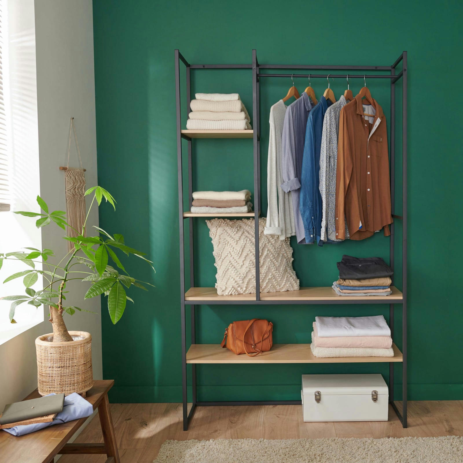 ASHTON - Portant vêtement industriel L120 x H200 cm