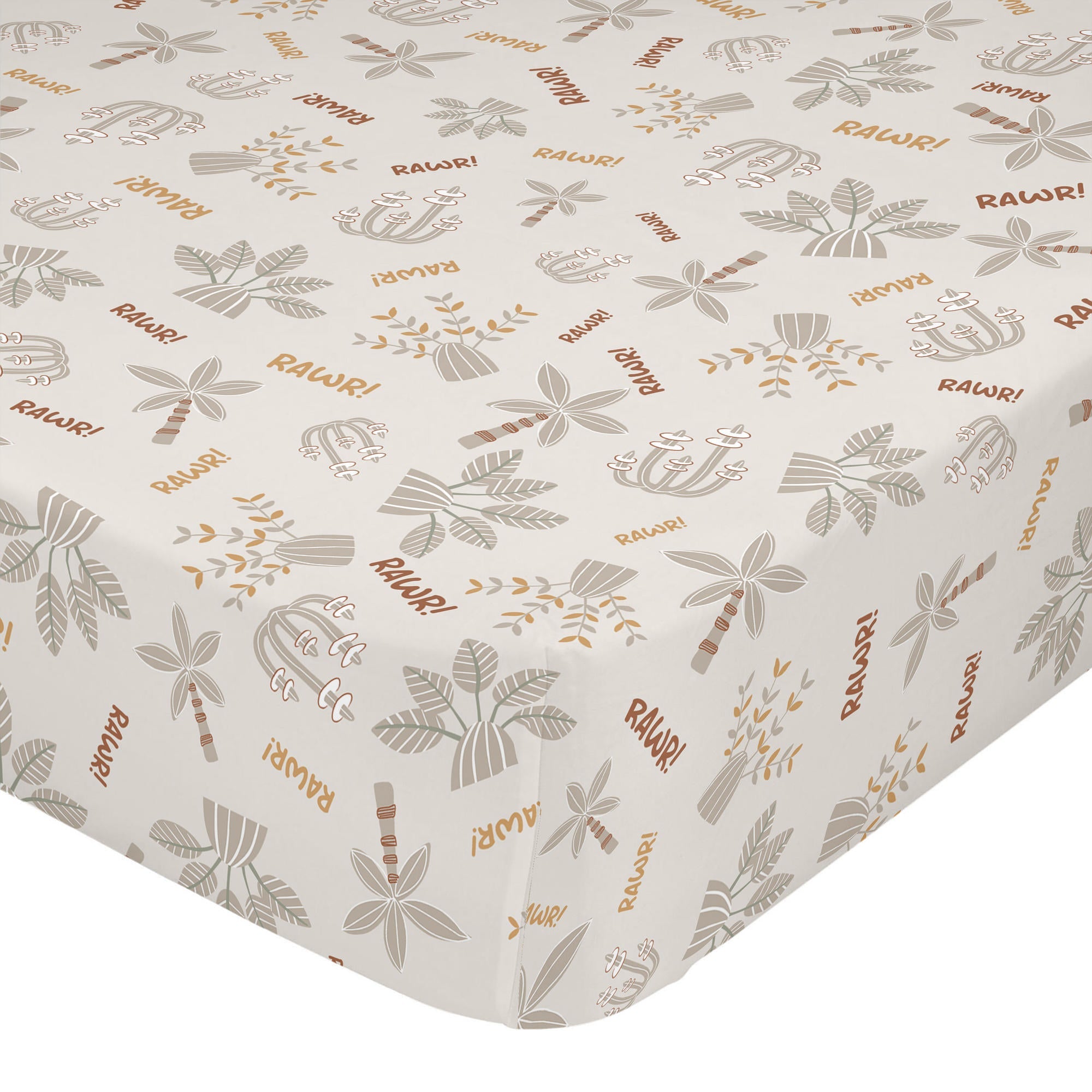 Dino family Hoeslaken 70x140x14 cm (Maxiledikant) Moshi Moshi, Veelkle
