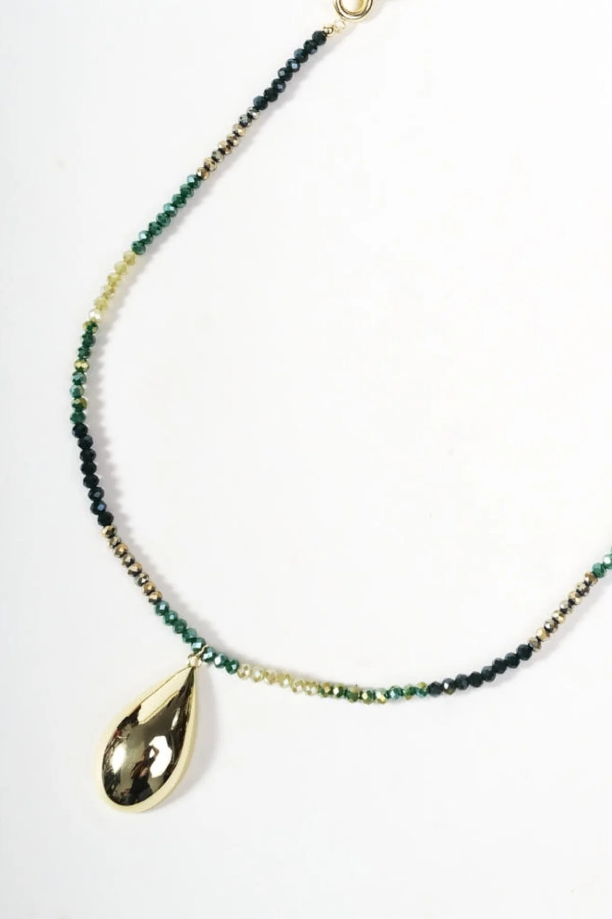 Anna Green Beaded Necklace