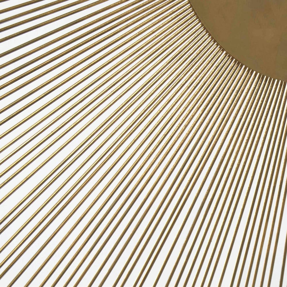 Callista - Horloge murale en métal doré D95