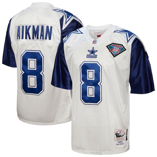 Troy Aikman Dallas Cowboys 1994  Authentic Throwback Retired Player Jersey - White