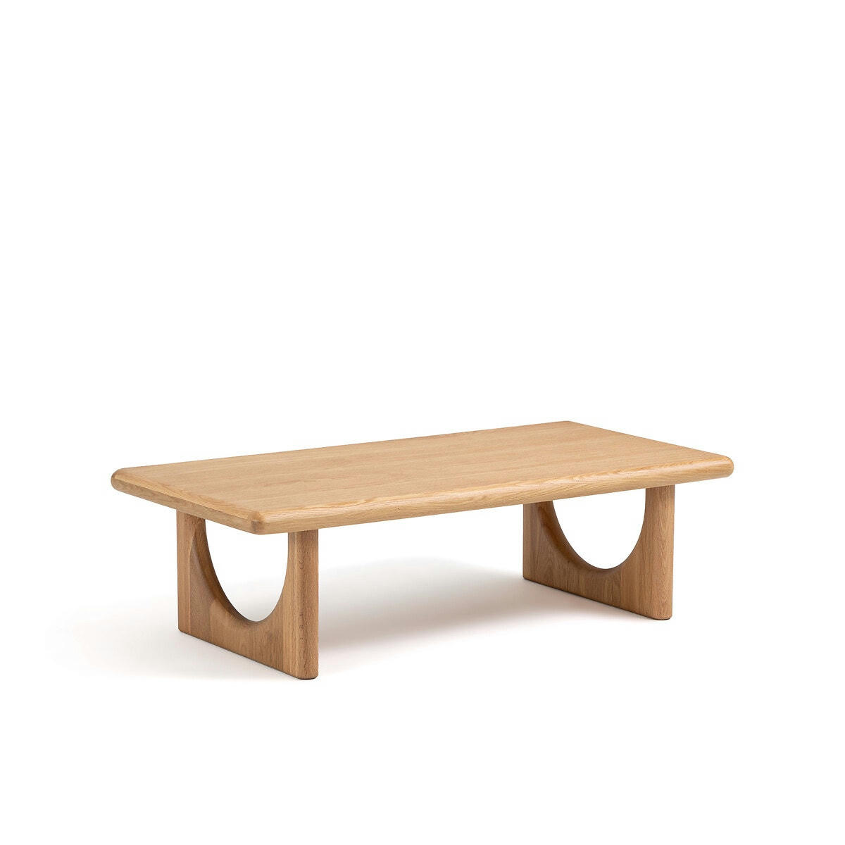 Table basse chêne massif et placage chêne, Douve