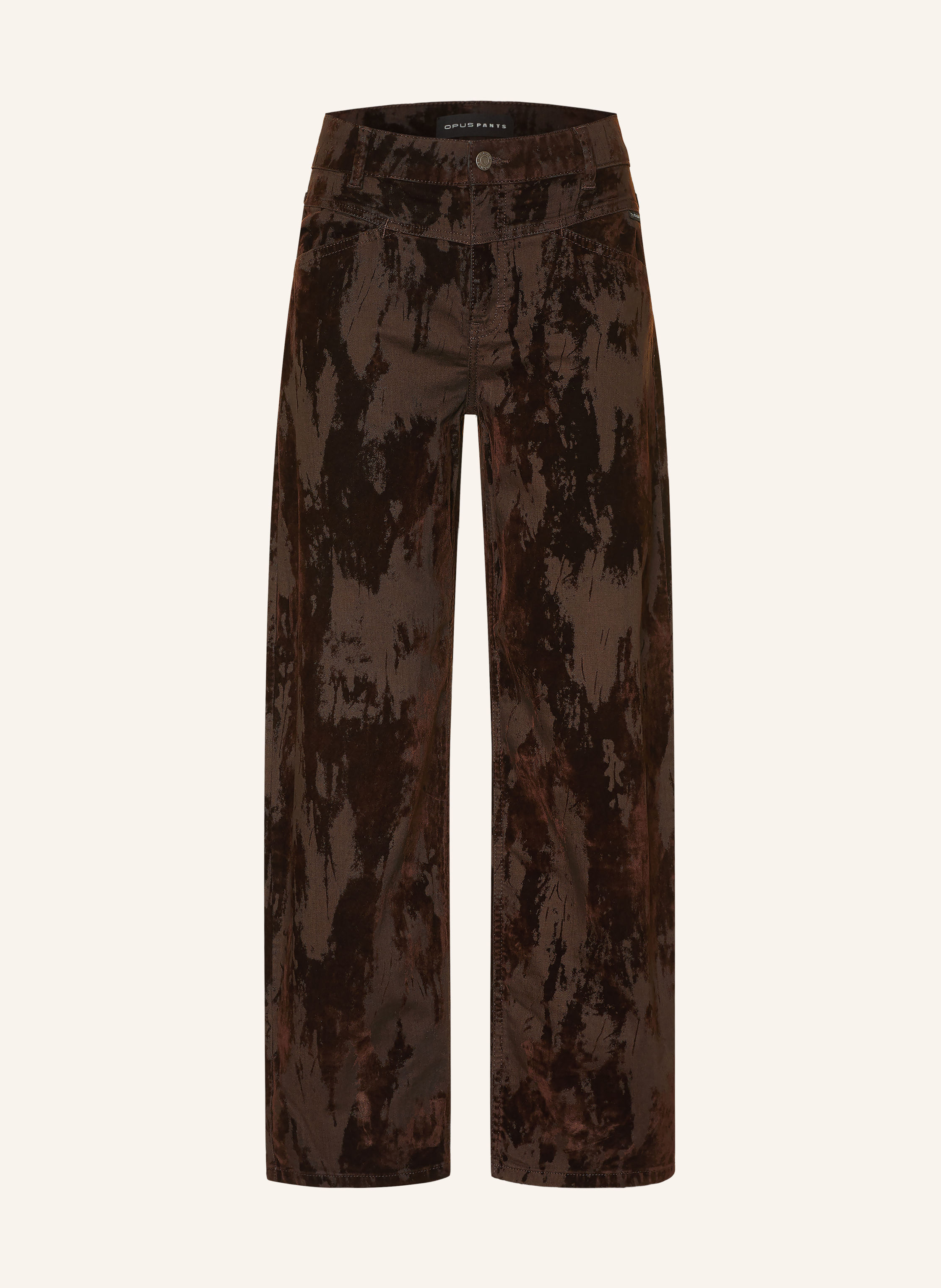 OPUS PANTS Barrel Jeans MARI COSMO mit Samt