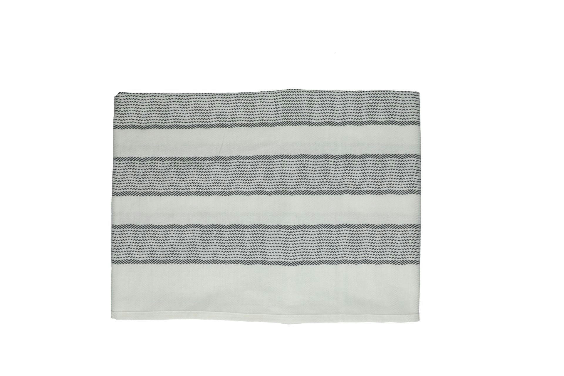 TIZIA - Nappe en coton bleu foncé